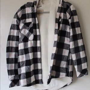 Fleece flannel jacket